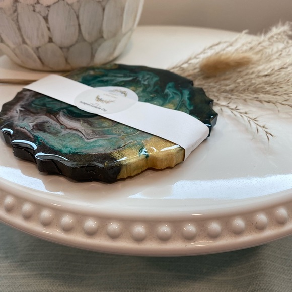 Resin epoxy coaster - Picture 2 of 2